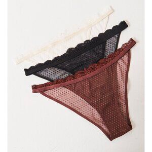 FREE PEOPLE Midweek Bikini Undies 3-Pack / Assorted